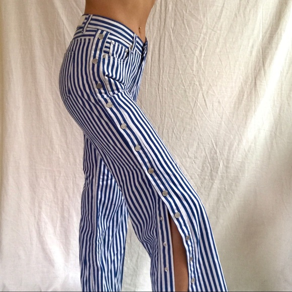 ZEE GEE WHY stripe denim size 26 snaps on side - Picture 6 of 7